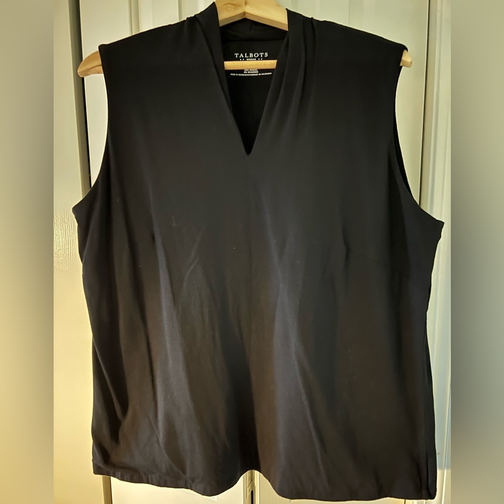 Talbots Black Sleeveless Top